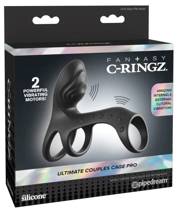 Fantasy C-Ringz Ultimate Couples Cage Pro Black