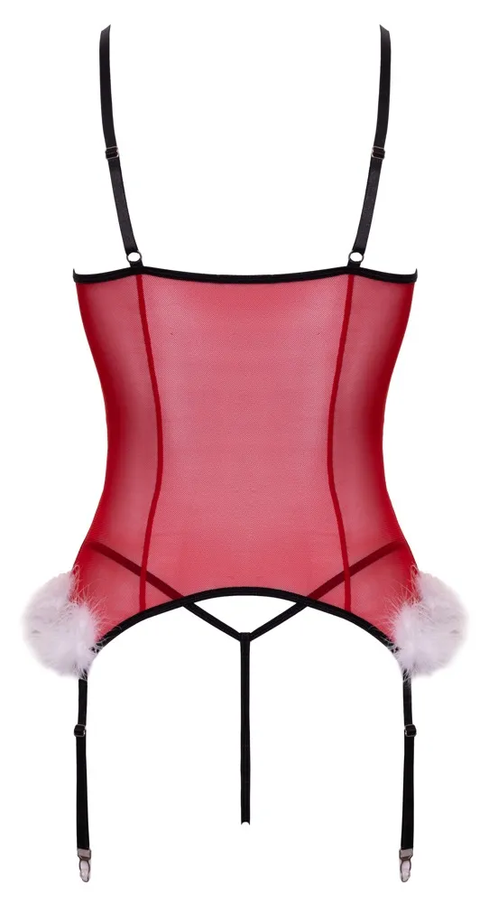 Cottelli Lingerie X-Mas Strapshemd und String Set rot Cottelli Lingerie X-Mas Strapshemd und String Set rot