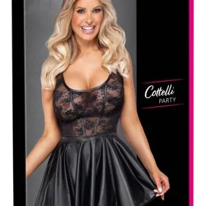 Cottelli COSTUMES Träger-Minikleid, Größe: XS, Farbe: Schwarz Cottelli COSTUMES Träger-Minikleid, Größe: XS, Farbe: Schwarz – Bild 1