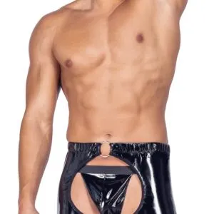 Black Level Chaps & String Set - Lack Schwarz Black Level Chaps & String Set - Lack Schwarz – Bild 3