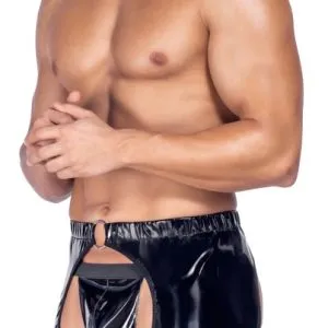 Black Level Chaps & String Set - Lack Schwarz Black Level Chaps & String Set - Lack Schwarz – Bild 4