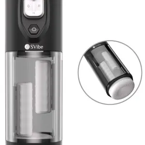 SVibe IKON VOLT Masturbator - Handmassage mit Vibration, Wärme - 27 cm - Schwarz SVibe IKON VOLT Masturbator - Handmassage mit Vibration, Wärme - 27 cm - Schwarz – Bild 2