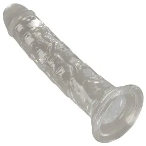 FlexiFun Transparenter Saugfuß-Dildo 15cm FlexiFun Transparenter Saugfuß-Dildo 15cm – Bild 4